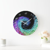 Liquid Rainbow Wave Wall klok (Huis)