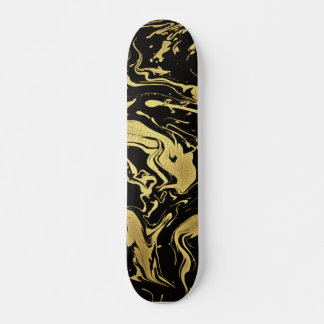 Liquid Rich Gold black zwemt dij Skateboard