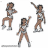 Liquid Silver Dancer #1 Sticker (Voorkant)