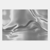 Liquid Silver Digital Print Inpakpapier Vel (Voorkant 2)