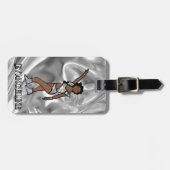 Liquid Silver White Dancer #1  Bagagelabel (Voorkant horizontaal)