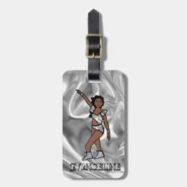 Liquid Silver White Dancer #1 Bagagelabel