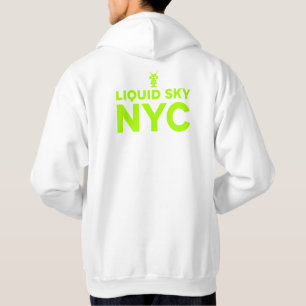 LIQUID SKY HOOD (groene print) MET ACHTERDRUK Hoodie