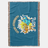 Liquid Strength – Funny Juice & Water Muscle Desig Deken (Voorkant Verticaal)