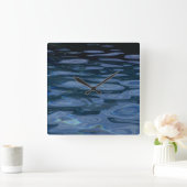 LIQUID WATER CLOCK VIERKANTE KLOK (Huis)