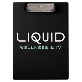 Liquid Wellness & IV Clipboard - Black Klembord