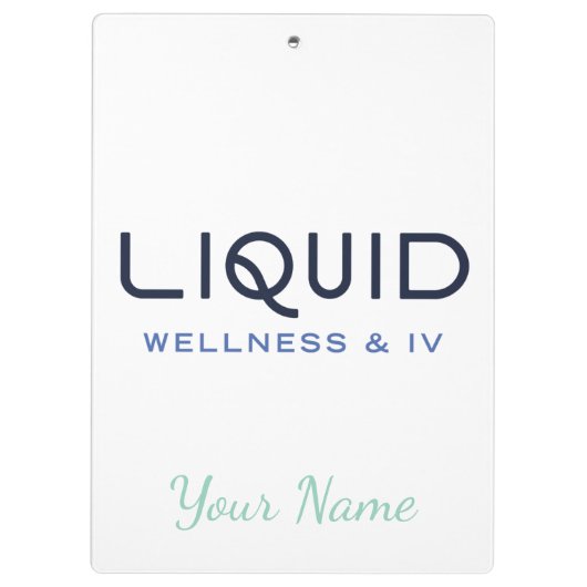  Liquid Wellness + IV Clipboard - Personalized Klembord (Achterkant)