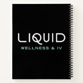 Liquid Wellness & IV Notebook - Black Notitieboek (Achterkant)