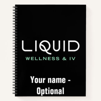 Liquid Wellness & IV Notitieboek - Zwart