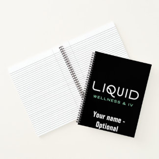 Liquid Wellness & IV Notitieboek - Zwart
