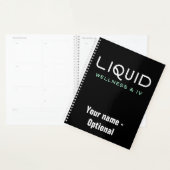 Liquid Wellness & IV Planner - Black (Devant avec enveloppe)