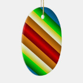 Liquidartz Double Edged Rainbow Keramisch Ornament (Rechts)