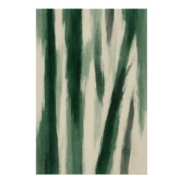 Liquide bos - Abstract groen Inkt Perfect Poster