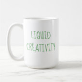 Liquide Créativité Café Humour Mug (Gauche)