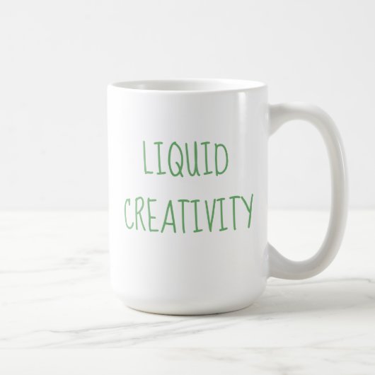 Liquide Créativité Café Humour Mug (Droite)