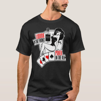 Liquide in de voorpoker achteraan houdt de spier d t-shirt