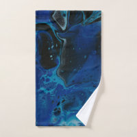 Liquide psychédélique bleu foncé