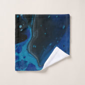 Liquide psychédélique bleu foncé (Gant de toilette)