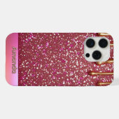 💖 Liquide Rose Pailleté sur Luxe Doré ✨👑 (Verso Horizontal)