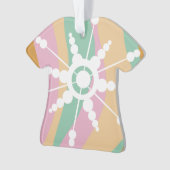 Liquide Tie Dye Rétro Groovy Noël Beige Vert (devant)