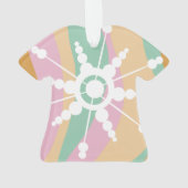 Liquide Tie Dye Rétro Groovy Noël Beige Vert (dos)
