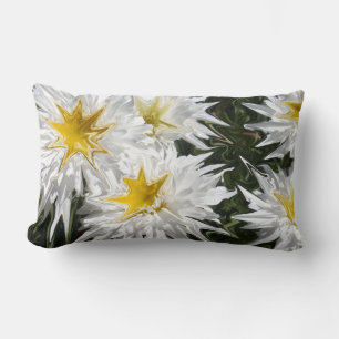 Liquidized White Daisies, Lumbar Cushion. Kussen