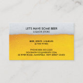 Liquor Bierwinkel Visitekaartje (Voorkant)