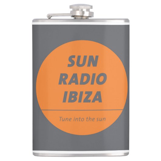 Liquor Bottle by Sun Radio Ibiza Heupfles (Voorkant)