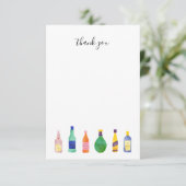 Liquor Bottle merci note (Debout devant)