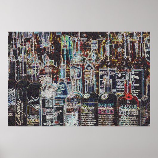 Liquor Bottles Poster (Voorkant)