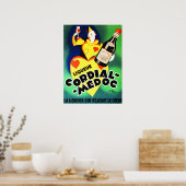 LIQUOR CORDIAL MEDOC Publicité Art Déco Français (Cuisine)