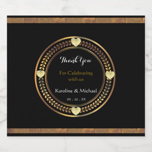 Liquor Drank Bruiloft Evenementen Label Set Likeurfles Etiket (Enkel label)