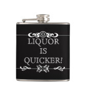 Liquor is een sneller steampunk vat heupfles (Voorkant)
