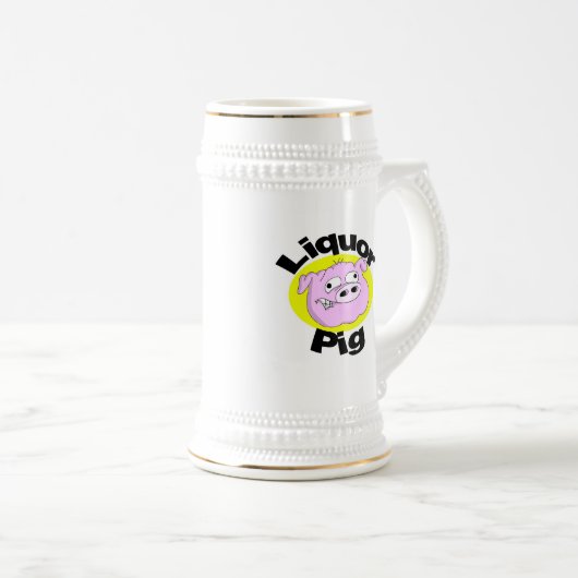 Liquor pig Stein Bierpul (Voorkant rechts)