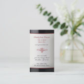 Liquor Wine Store Visitekaartje (Staand voorkant)