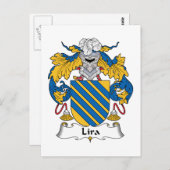 Lira Family Crest Briefkaart (Voorkant / Achterkant)