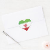 L'Iran aime drapeau orgueil autocollant (Enveloppe)