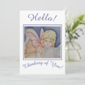 Lire Angel Penser à vous Carte de vacances (Debout devant)