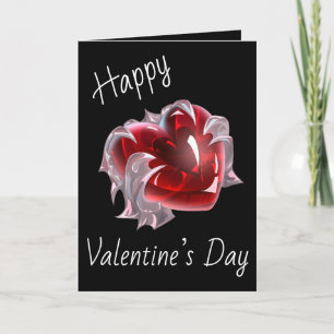 Lire carte de la Saint-Valentin cristal de cœur jo