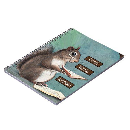 Lire, écrire, répéter l'écureuil Lire un livre (Côté gauche)