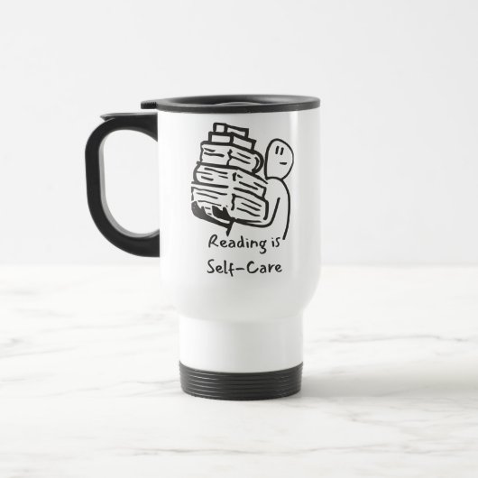 Lire Est Auto-Soins Livre Amour Voyage Mug (Gauche)