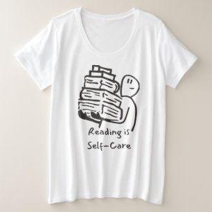 Lire est autosoignant plus taille T-shirt femme