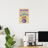 Lire fait votre esprit fleurir Poster (Bureau à domicile)