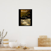 Lire ! la connaissance est Power ! affiche (Cuisine)