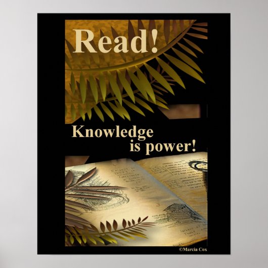 Lire ! la connaissance est Power ! affiche (Devant)