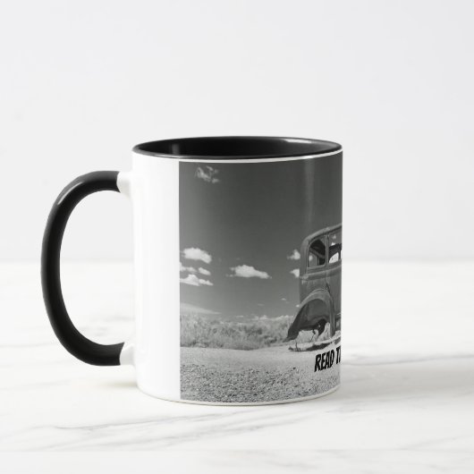 Lire la petite impression Rusty Vieux Café Mug de  (Gauche)