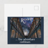 Lire ... l'aventure continue carte postale (Devant / Derrière)