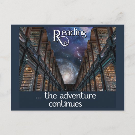 Lire ... l'aventure continue carte postale (Devant)