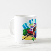 LIRE Livre Wagon Art Café Mug (Devant gauche)