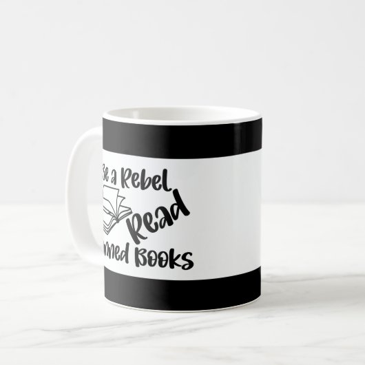 Lire Livres interdits Café Mug (Devant gauche)